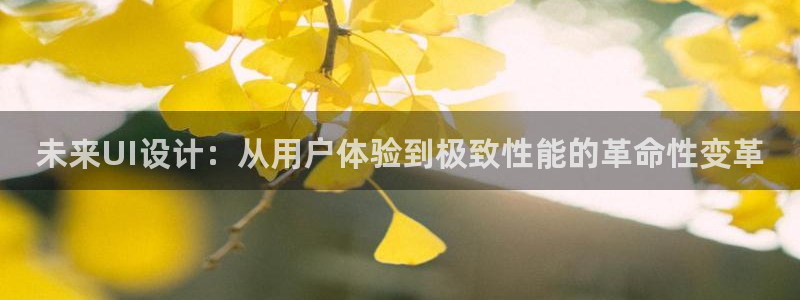 先锋娱乐平台：未来UI设计：从